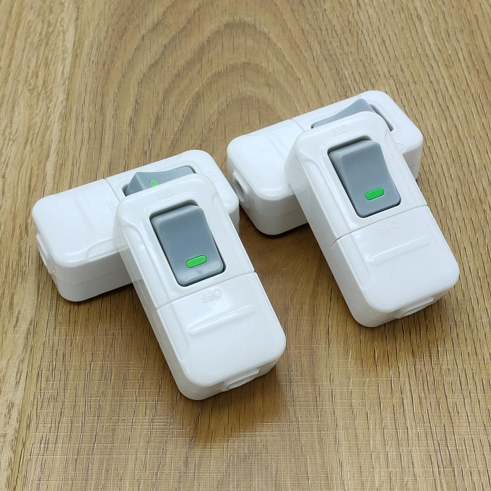 Plastic Wiring Switch White Small Rocker Button Electrical Accessories Push Button Switch  Home