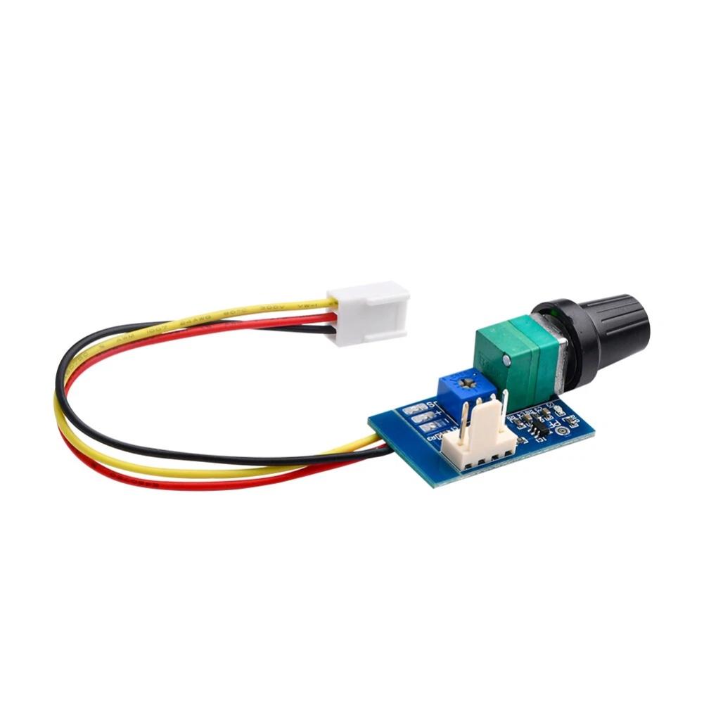 2Pcs DC12V PWM-Speed Controller Fan Speed Governor 4 Wire Computer Temperature Control Switch For PC CPU Cooler Fan Manual Stop