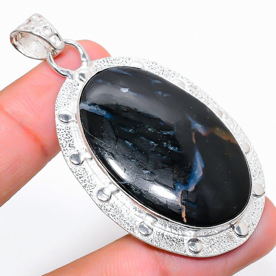 

Mystic Merlinite Gemstone Handmade Ethnic Jewelry Pendant 2.40 SR-3604