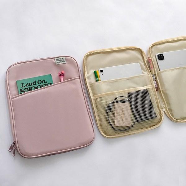 NunNup Simple iPad Pouch, 13 inches, pink