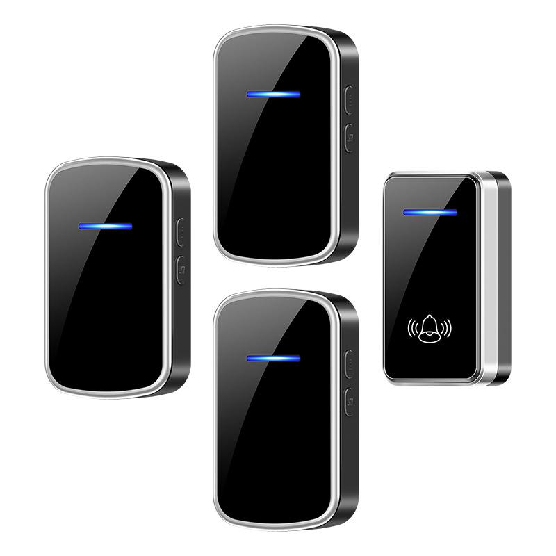 International Long-range Wireless Doorbell with Multi-Plug Compatibility (EU/US/UK/AU) - One-to-Three 433 MHz