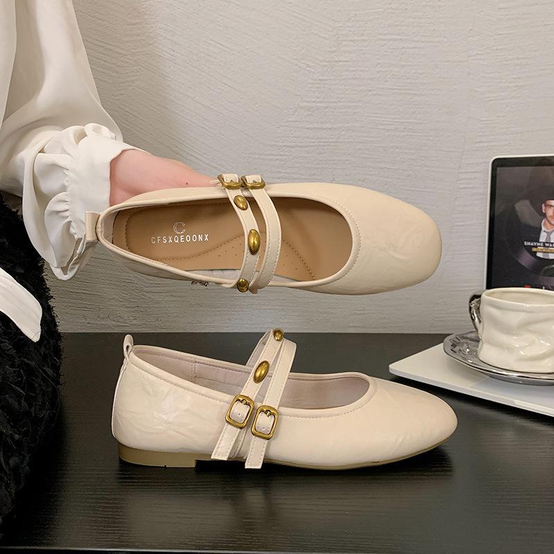 French Mary Jane women's shoes 2025 new summer with skirt evening shoes shallow mouth beautiful not tired feet small single shoes