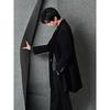 GXG Men's Black Commuter Long Overcoat
