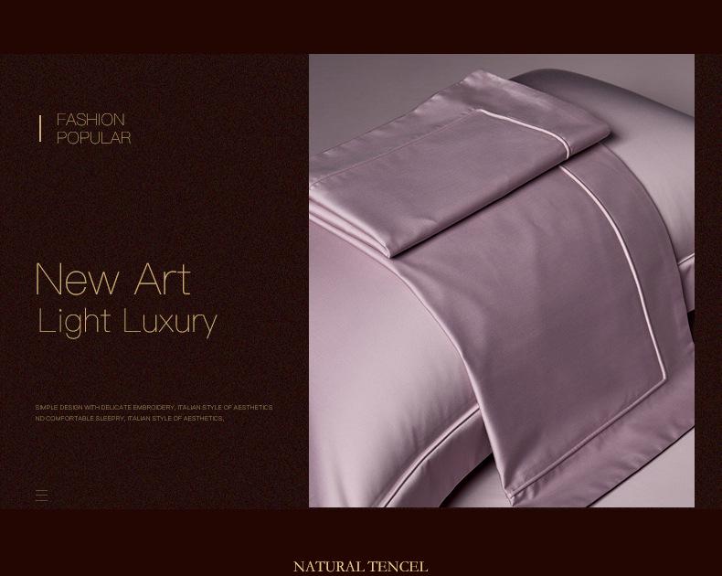 2025 High-End Long-Staple Cotton 160 Bed Sheet 4-Piece Set - Pure Cotton Duvet Cover & Fitted Sheet