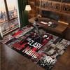 The Cure Personalized Crystal Velvet Carpet, Customized Name Text Soft Anti‑Slip Rug for Living Room Bedroom