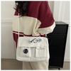 Canvas Crossbody Bag for Women Large Capacity Messenger Shoulder Handbag