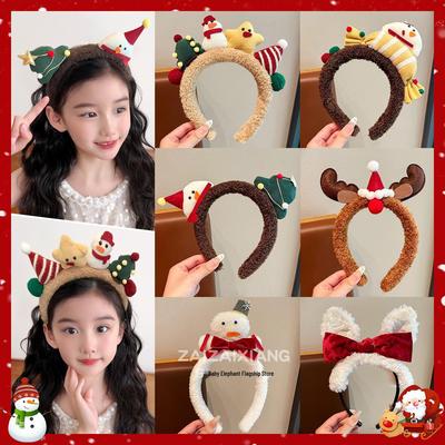 Weihnachts Schneemann & Rentier Stirnband - Kinder Feiertags Haarschmuck & Niedliches Geschenk