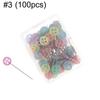 50pcs/100pcs Useful Needles Colorful Head Button Quilting Sewing Pin Patchwork