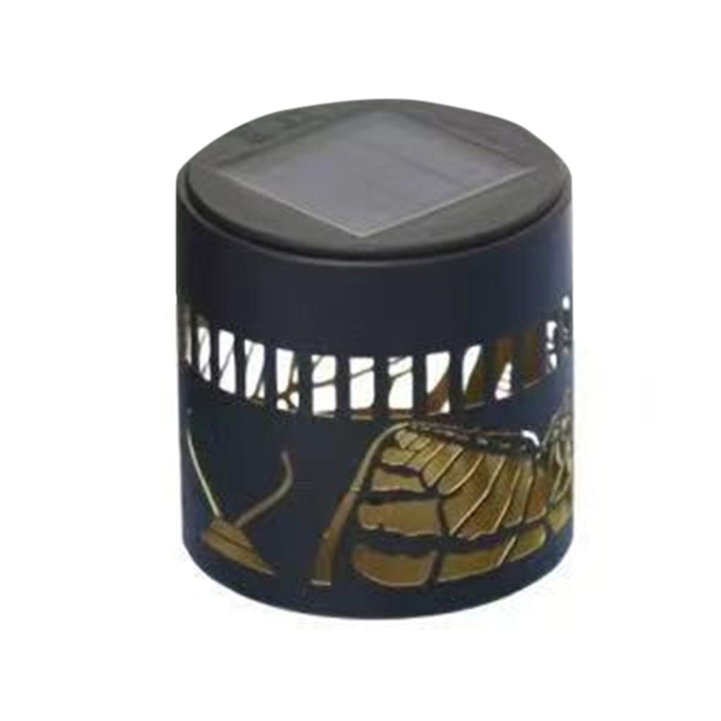 Solar Mandala Lights Outdoor Back Porch Decor Solar Mandala Fence Lights Warm White for Garden Post Patio Backyard Yard Decor