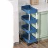 Mobile Storage Shelf Interspace Gap Shelf Kitchen Storage Shelf Bathroom Storage Rack Fridge Side Seam Finishing Rack