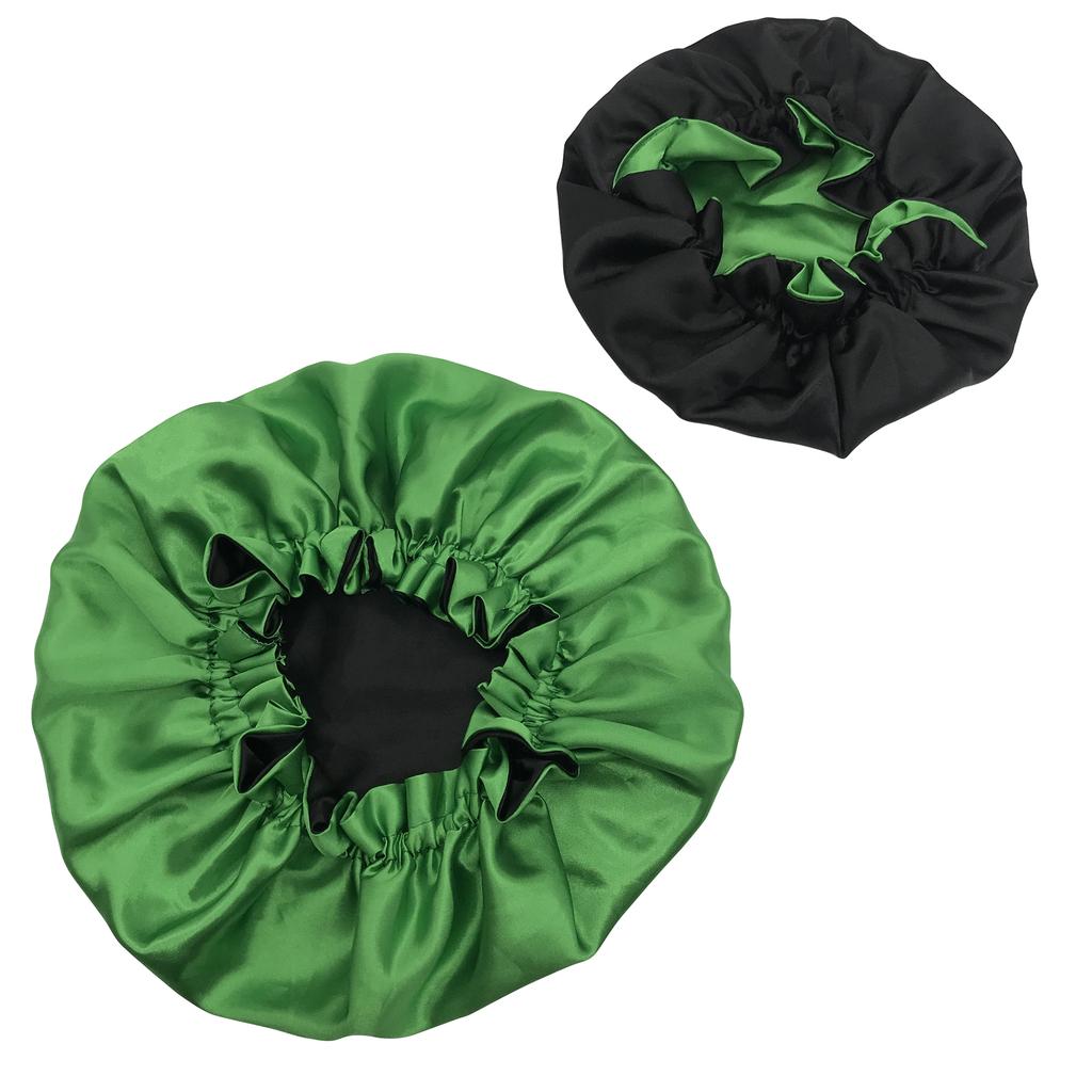 Mommy and Me Silk Hair Bonnet Reversible Soft Satin Sleeping Cap Sleeping Designer logo Custom Bonnets