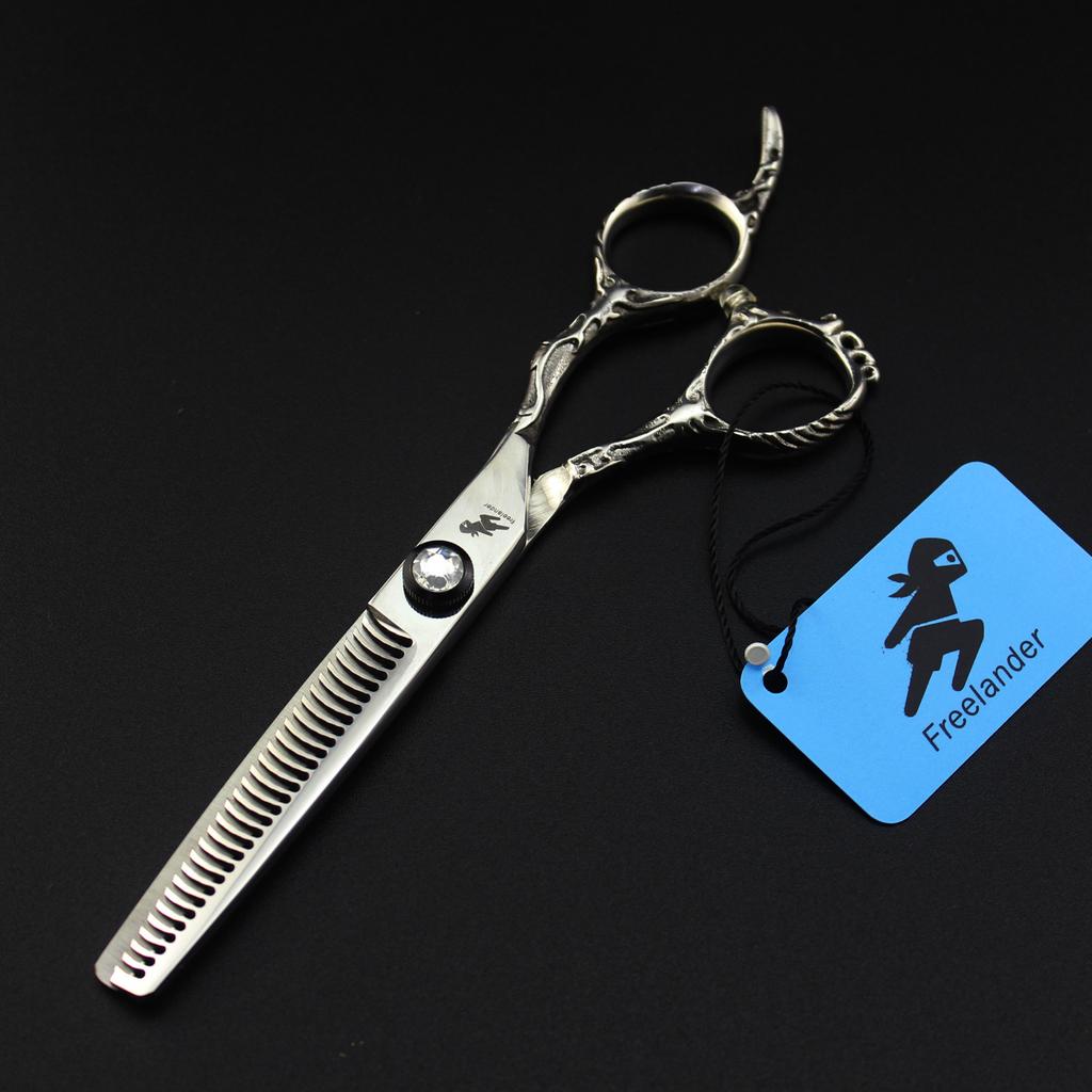 6.0 inch Freelander, hair scissors, hair scissors, flat scissors, tooth scissors, thin scissors, Mayan handle for hair salons