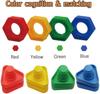20Pcs Nut Shape Screw Building Blocks Match Puzzle Toys For Children Infant Montessori Shape Color Recognize Educational Toys