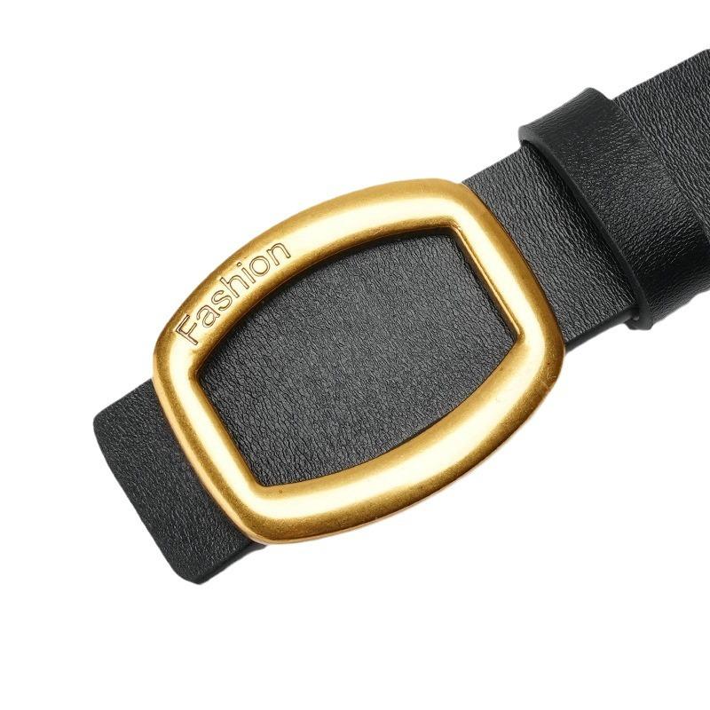 Women's Genuine Leather Belt Cowhide Small Fragrant Fairy Belt Sweet and Cute Trouser Belt