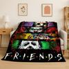 Personaggio Film Horror Chucky S-Scream Cartone Animato Coperta in Flanella Morbida Calda Plaid per Camera da Letto Soggiorno Letto Viaggio Regalo