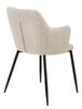 Ilsa CHAIR WITH ARMRESTS beige high backrest