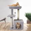 Integrated Cat Tree: Climbing Frame, Scratching Post, Bed, and Jumping Platform – Large Pet Toy