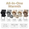 Warm Knitted Winter Hat With Ear Flaps Neck Cover Windproof Fleece-Lined Beanie Cold Weather Cycling