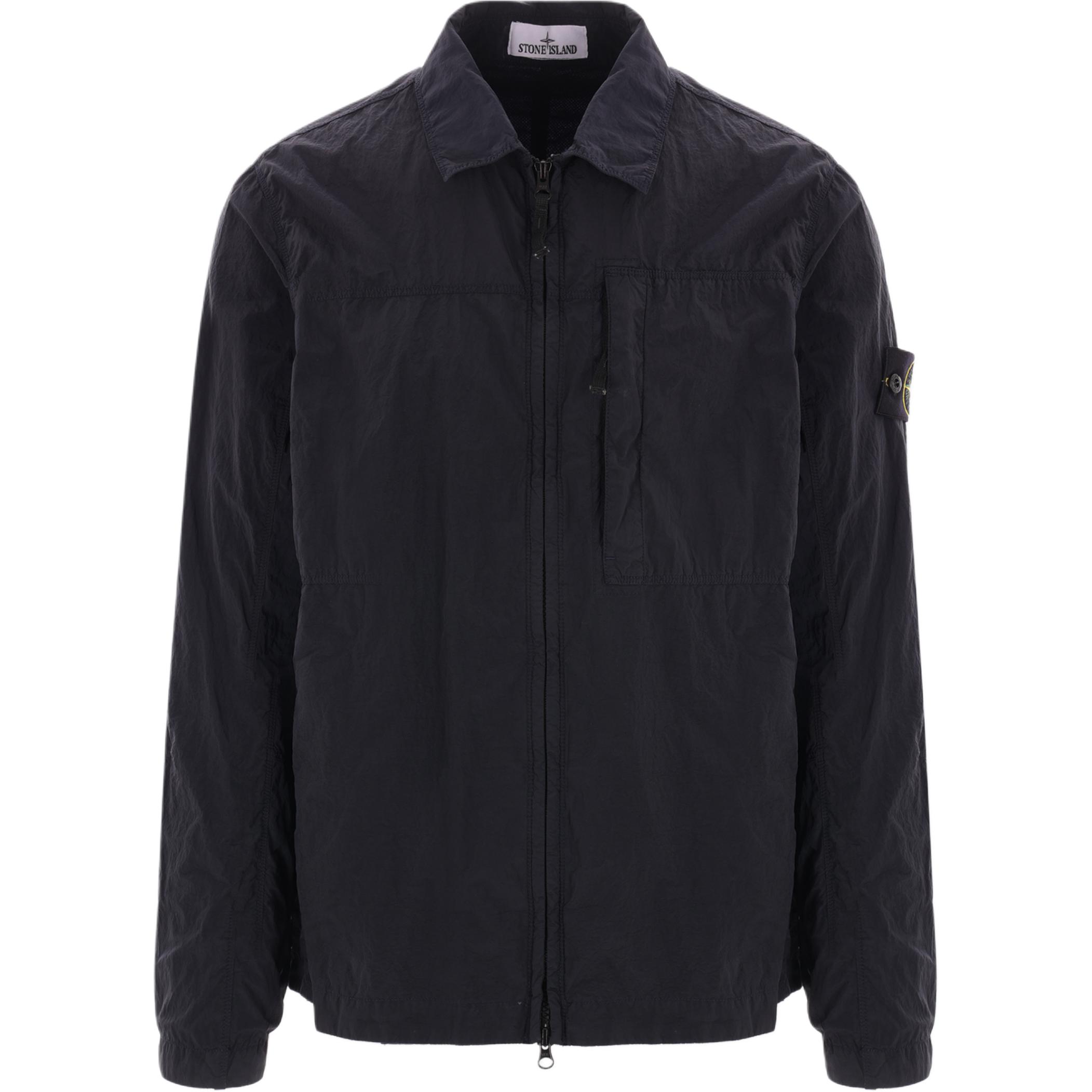 

Stone Island Solid Color Zipper Loose Fit Long Sleeve Jacket Men Jackets Dark-Blue 811511819-V0020 L