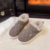 Cotton shoes women's winter velvet bag heel wear low-top warm thick-soled waterproof and non-slip indoor furniture soft-soled snow boots