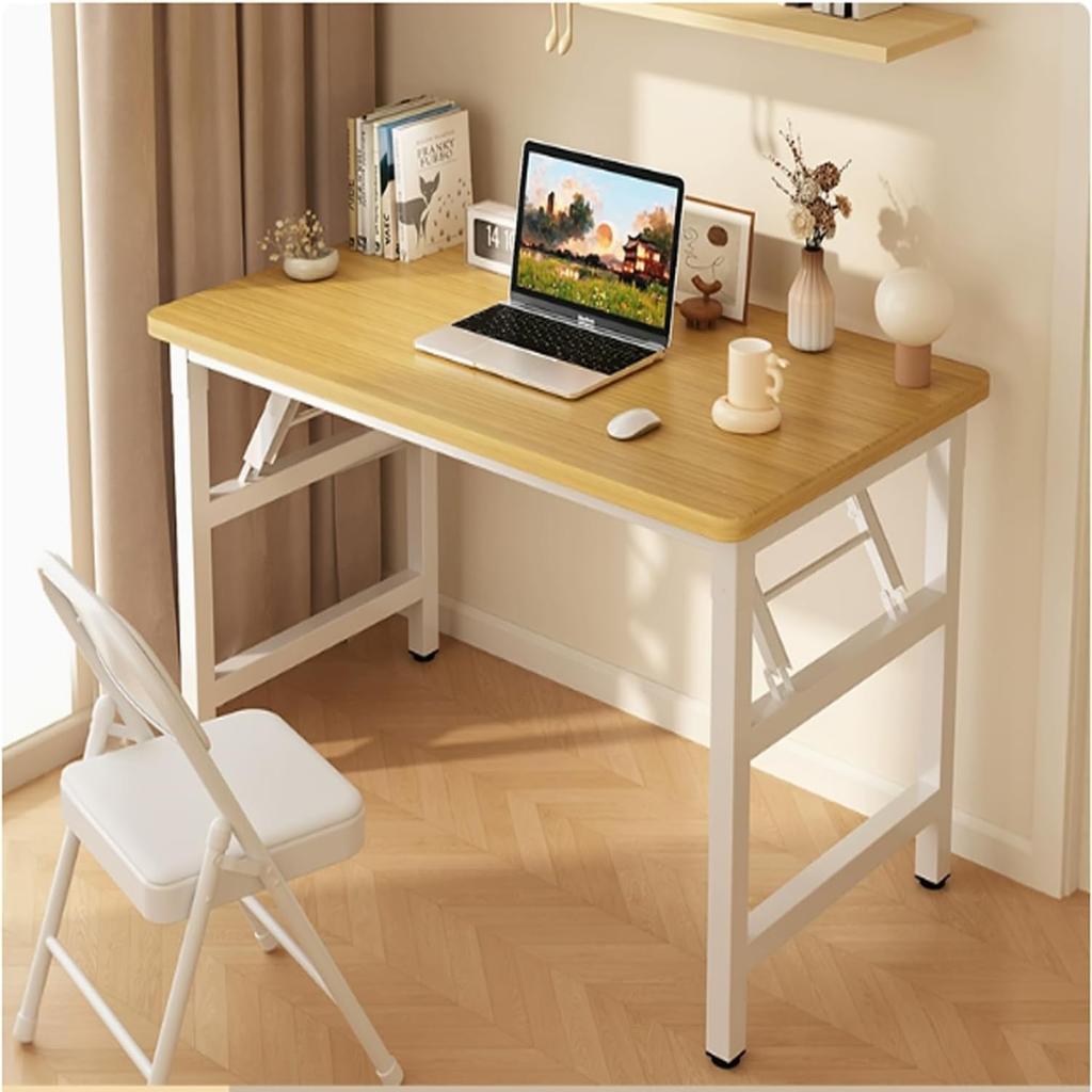BURAYIENTA Folding Desk No Assembly Required Fully Assembled Table PC Study Suitable for Outdoor Use - - - Desk, Workstation, Desk,