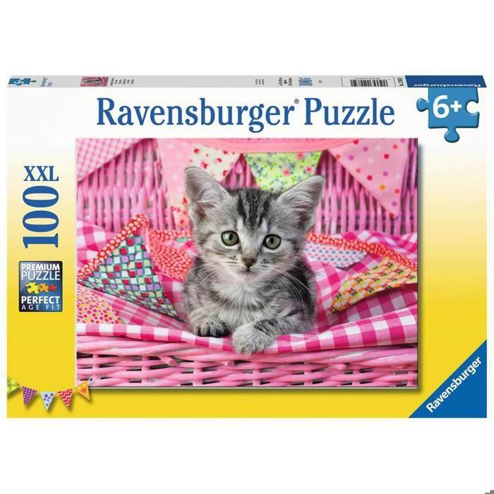 Puzzle 100 pièces xxl : joli chaton