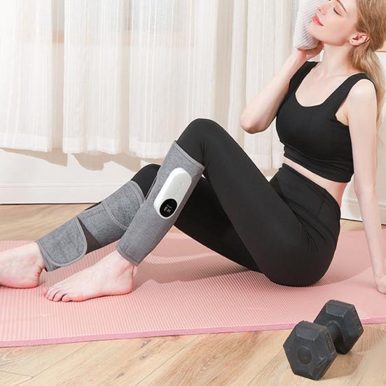 Leg Massager 3-Level Intensity Thigh Calf Massager Wireless Portable Vibration Pressure Massager for Circulation Relief Auto Shutdown Leg Fatigue