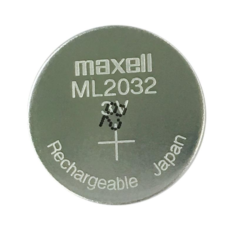 Maxell ML2032 3V Rechargeable Button Battery, Replaces LIR2032/CR2032