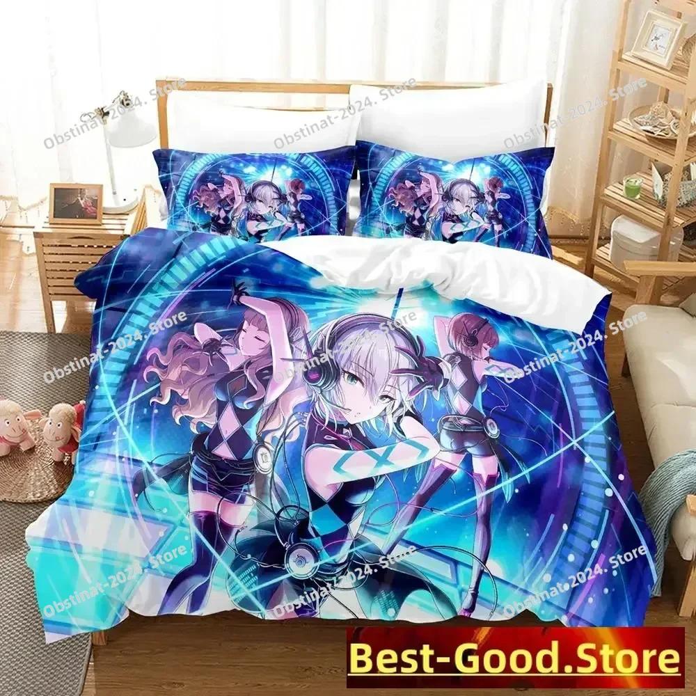 New THE iDOLM@STER Cinderella Girls Starlight Stage Bedding Set Cartoon Anime three-piece set Adult Kid Bedroom Duvetcover Sets
