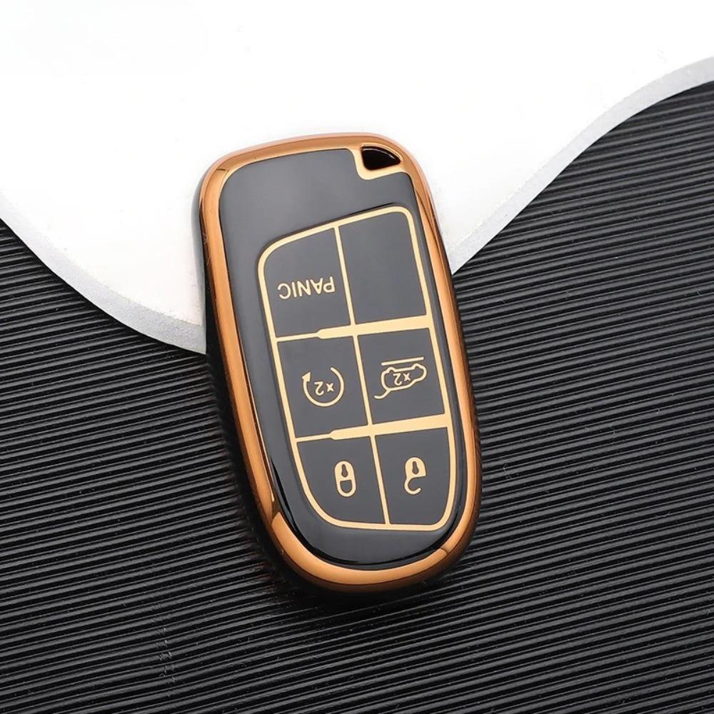 TPU Car Remote Key Case Cover Shell for Jeep Renegade Grand Cherokee for Dodge Ram 1500 Journey Charger Challenger Fiat Durango