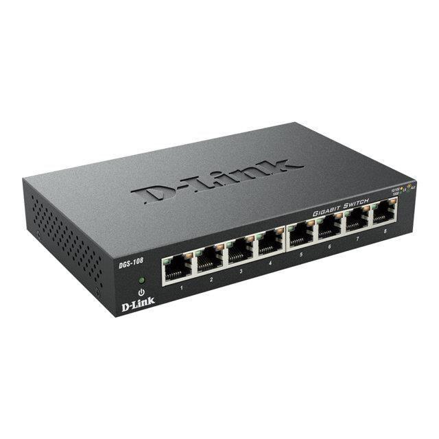 D-Link Switch 8 Ports Gigabit DGS108