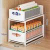 Kitchen Pull Out Under Sink Shelves Large Capacity Organizers With Sliding Drawer For Kitchen Bathroom