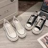 New Canvas Shoes Women Casual Sports Running Shoes with Thick Soles Round Toe Flats Women Platform Shoes Summer Leisure Walking
