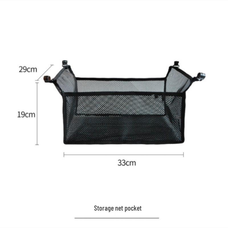 Portable Aluminum Folding Camping Table with Mesh Storage and Canvas