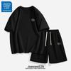 JEANSWEST LIFE Men's Heavyweight Cotton T-Shirt & Shorts Set