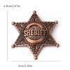 Six Point Star Brooch Metal Construction Easy Clip On Designs Accessories For Weddings Corporate Event