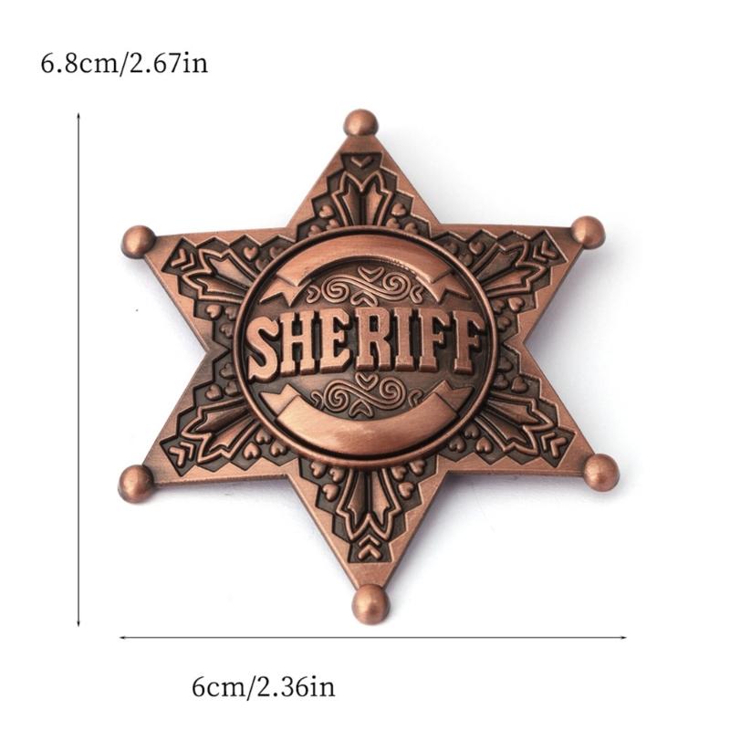 Six Point Star Brooch Metal Construction Easy Clip On Designs Accessories For Weddings Corporate Event