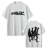 Limited Rock Band Gorillaz Print Tshirt Men Women Casual Oversized Crewneck T Shirts Male Fashion High Quality Cotton Tshirt