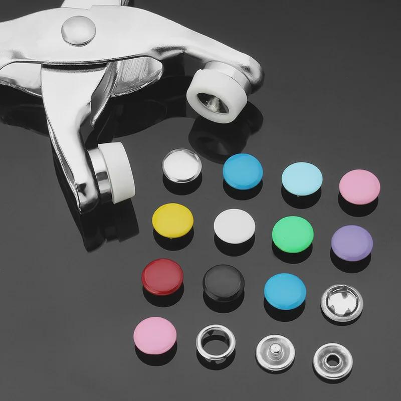 Five-Claw Concealed Snap Button Tool for Baby Clothes - Seamless Colored Metal Buckle Set