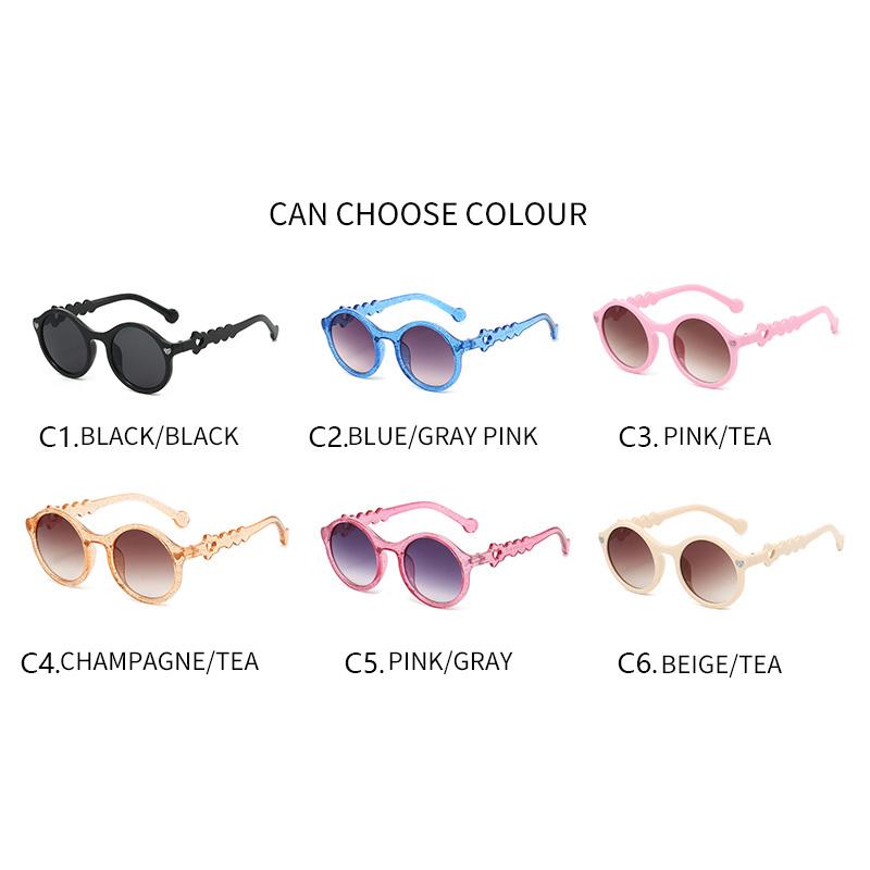 New Kids Sunglasses Cute Round Retro Sun Glasses UV400 Protection Fashion Trend Boys Girls Eyewear
