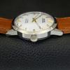 OROLOGIO DA UOMO VINTAGE MONTINE CARICA MANUALE SVIZZERO QUADRANTE BIANCO a441556-5