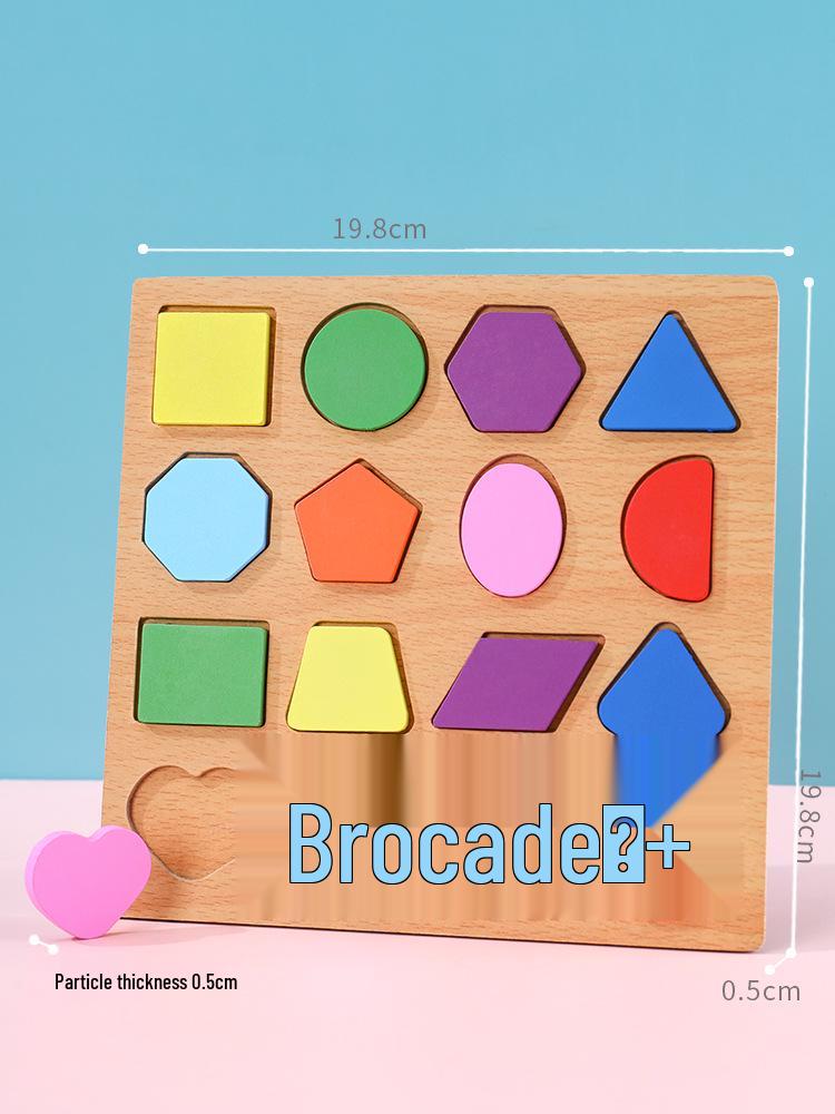 Building Blocks Puzzle for Number & Letter Recognition, Educational Toys, Hand-Grip Board for Children 2 Years and Up.