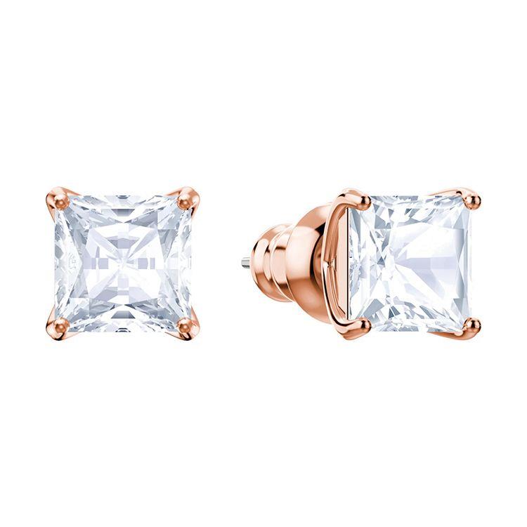 Swarovski Attract Rose Gold Plated Earrings Women Earrings White 5431895