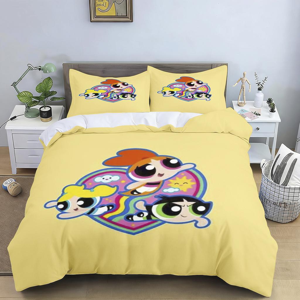 The Girls Printed Bedding 2/3 Piece Duvet Cover Set Cartoon Style For Children Adult Bedroom Home Decor Perfect