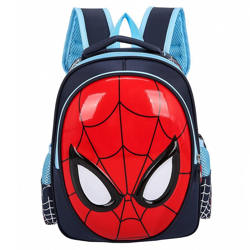 Adorable Mochila Impermeable de Spiderman Transpirable Duradera Para Uso Escolar Infantil