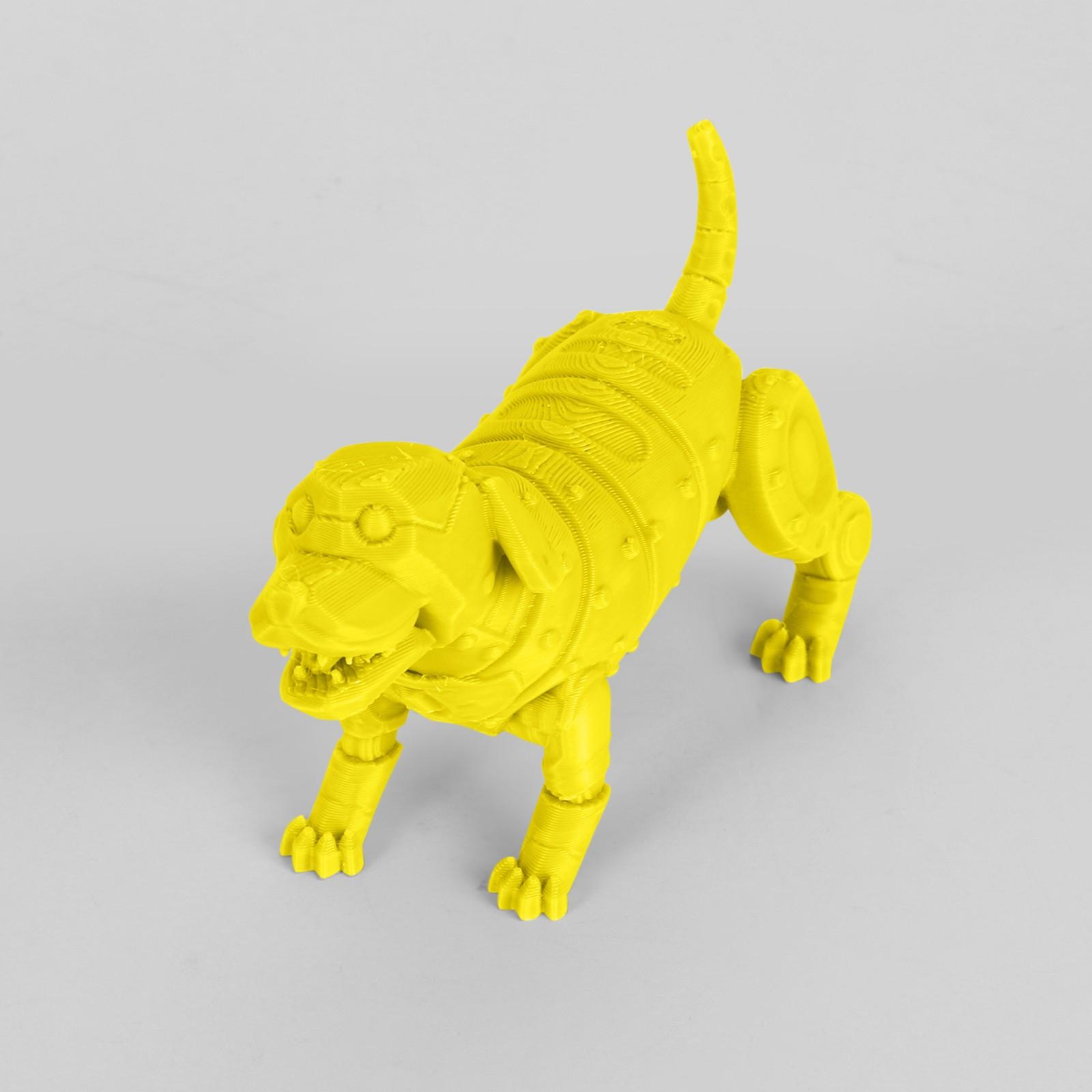 

Механические игрушки-животные, напечатанные на 3D-принтере, украшения для дома, модельные игрушки One Size жёлтый