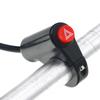 LMoDri Motorrad EIN-AUS-Schalter Aluminiumlegierung 22mm 12V Doppelt-Blitz Warnblinker Notlicht Signalgeber Warnblinker Gefahren