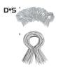 100Pcs Galvanized Fence Wire Tie Clips Easy Installation Reliable Metal Fence Post Clips for DIY Enthusiasts