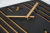 Black Wall Clock for the Living Room Lamele 30 Cm