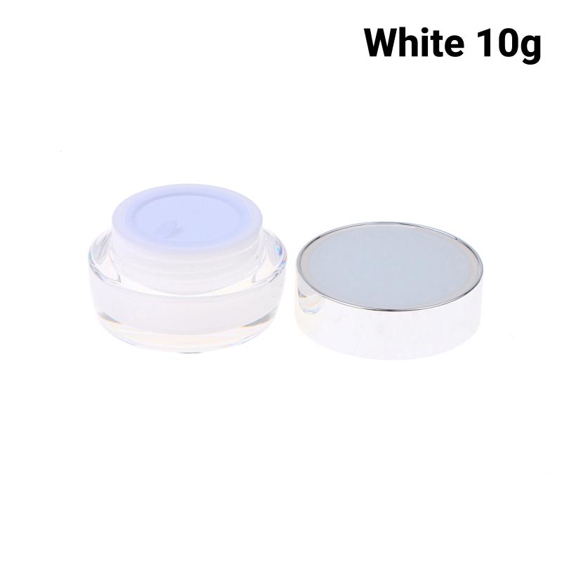 1Pcs Acrylic White Pink Purple Eyeshadow Box 5G-30G Eye Cream Jar Empty Face Cream Bottle Thickened Cream Box Cosmetic Container